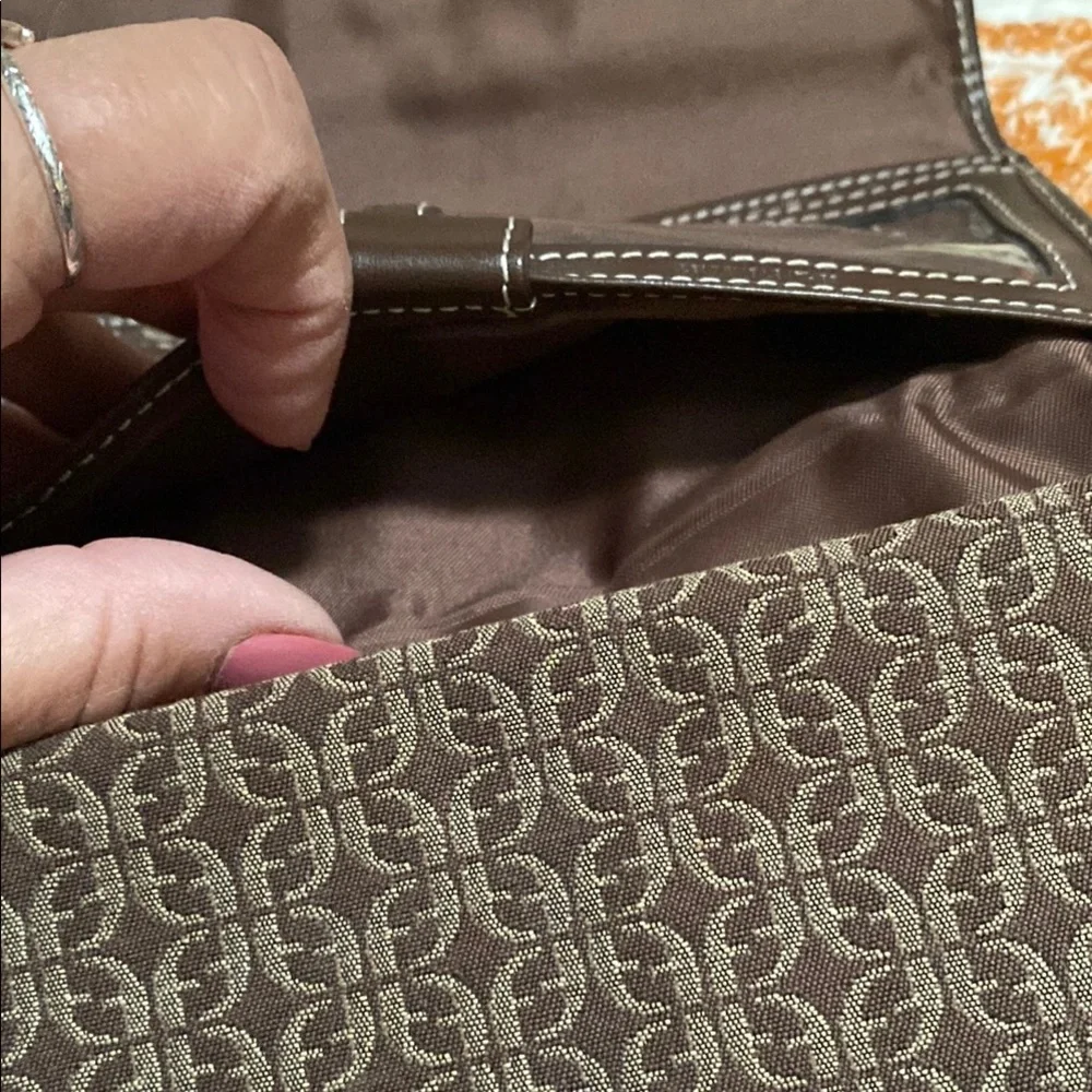 Fossil Dark Brown Patterned Wallet